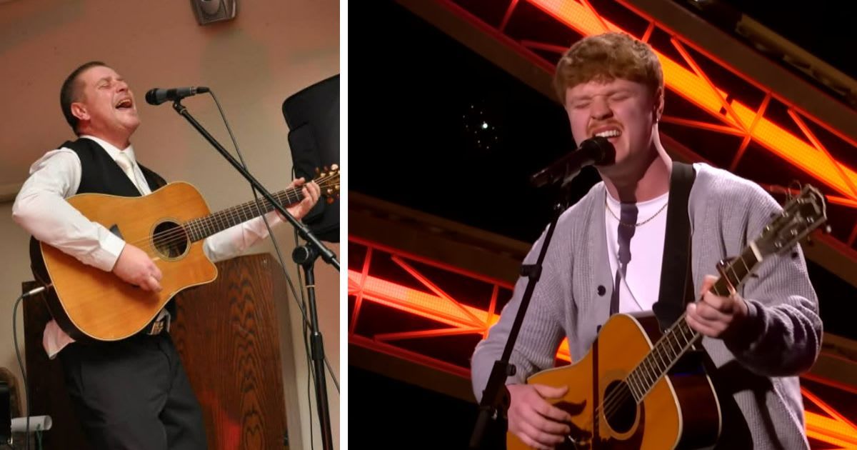 Sonny Tenet and his father singing with the guitar (Cover Image Source: YouTube | American Idol)