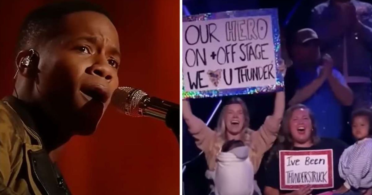 Screenshots of fans cheering for Thunderstorm Artis (L) from the 'American Idol' episode (Cover Image Source: YouTube |  American Idol)