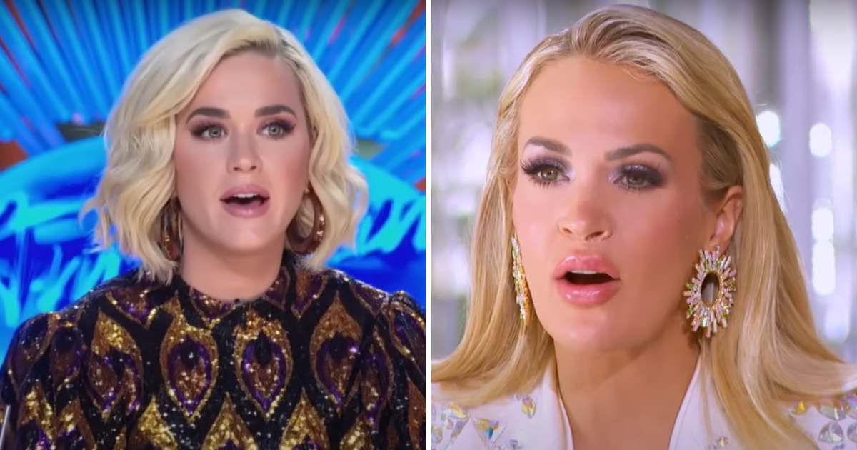 (L-R)  Screenshot of Katy Perry from 'American Idol';  Screenshot of Carrie Underwood from 'American Idol' (Cover Image Source: (L-R) YouTube| from 'America's Got Talent')