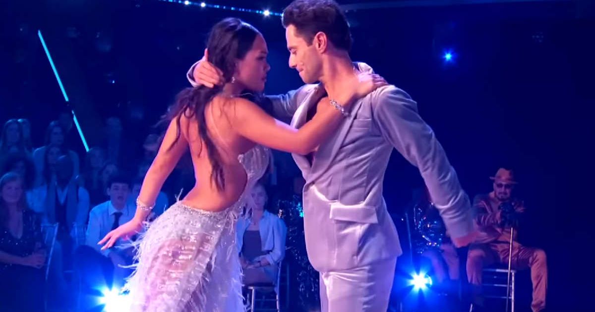 Jenn Tran and Sasha Farber in a screenshot from 'Dancing with the Stars' (Cover Image Source: YouTube | Dancing with the Stars)