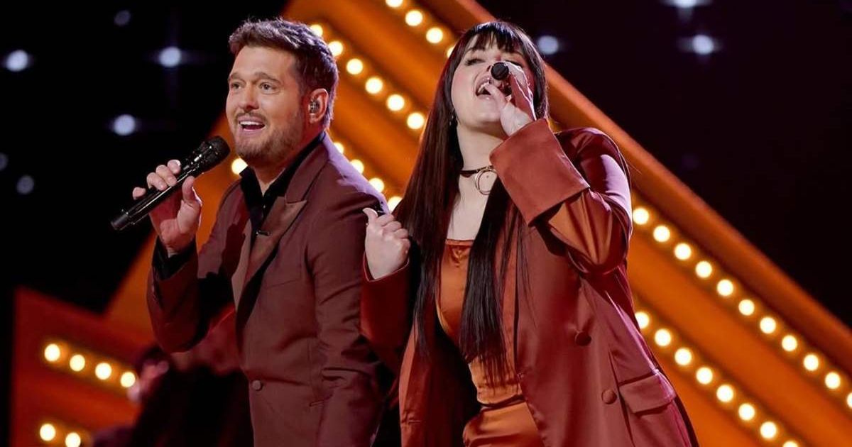 A still of Michael Bublé and Jadyn Cree from the finale of 'The Voice' Season 27 (Cover Image Source: Instagram | @jadyncree)