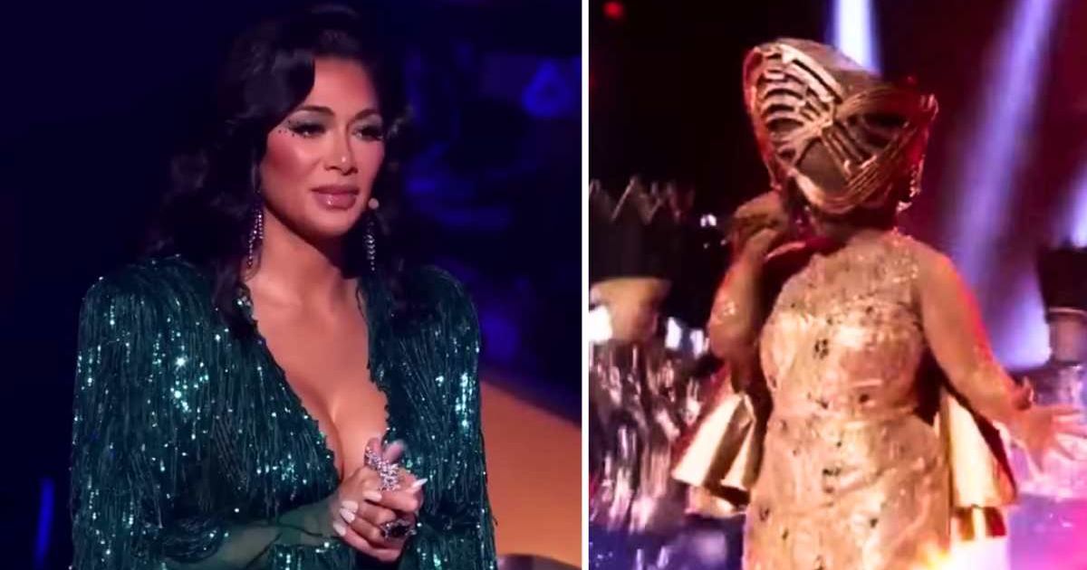 (L) Nicole Scherzinger and (R) Harp in screenshots from 'The Masked Singer' Season 8 (Cover Image Source: YouTube | The Masked Singer)