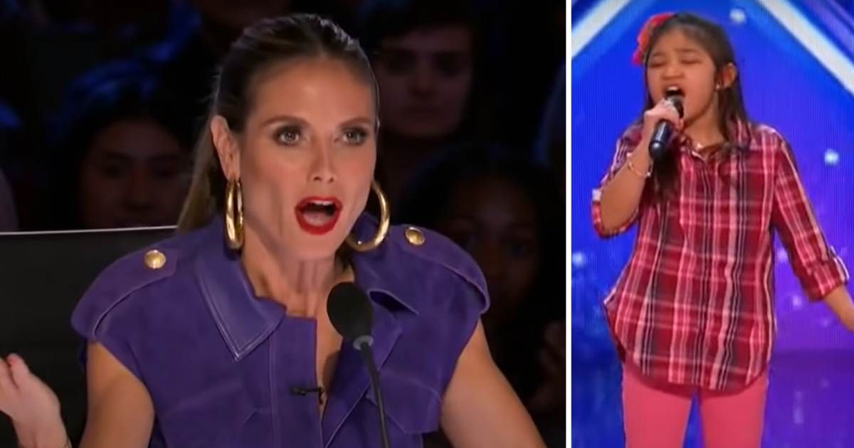 A screenshot of Heidi Klum and Angelica Hale from an episode of 'American Idol' Season 12 (Cover Image Source: YouTube | American Idol)