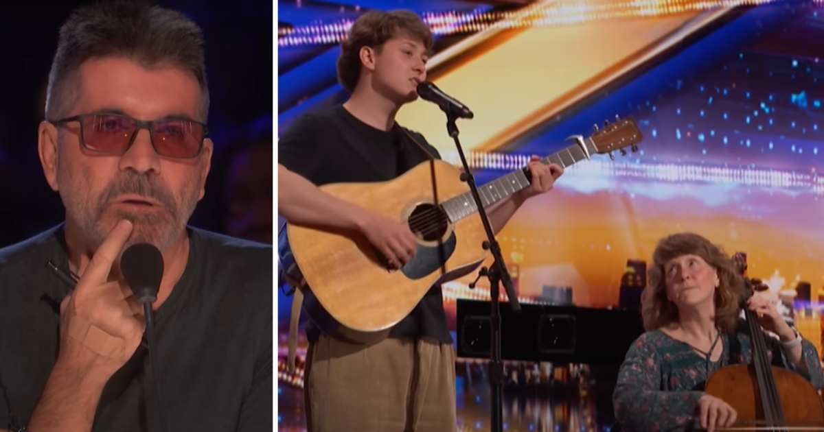 Screenshots of Simon Cowell (L) reacting to contestants Cole Swensen and Judy's audition (R) from 'America's Got Talent' 2025 episode (Cover Image Source: YouTube | America's Got Talent)
