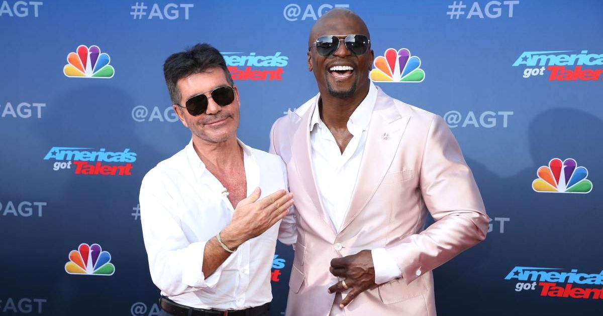 (L-R) Simon Cowell and Terry Crews attend 'America's Got Talent' Season 15 Kickoff at Pasadena Civic Auditorium on March 04, 2020, in Pasadena, California. (Cover Image Source: Getty Images | Photo by Phillip Faraone)