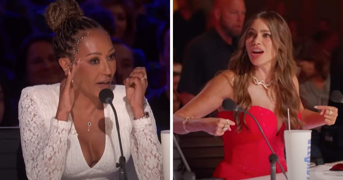 Screenshots of Mel B and Sofia Vergara from an episode of 'AGT' season 20. (Cover Image Source: YouTube | America's Got Talent)