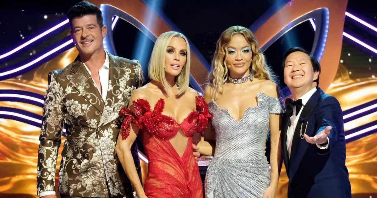 A still of Robin Thicke, Jenny McCarthy, Rita Ora, and Ken Jeong, from the finale of 'The Masked Singer' Season 13 (Cover Image Source: Instagram | @maskedsingerfox)