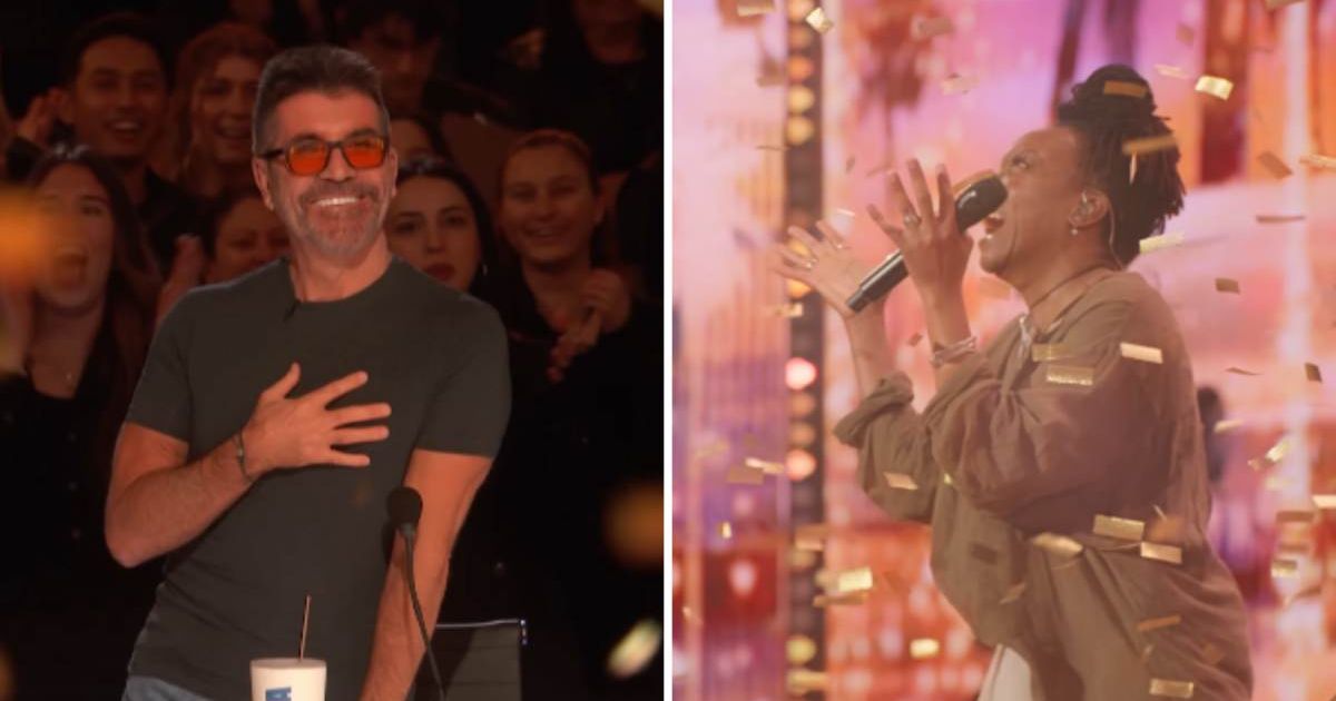 (L-R) Simon Cowell during 'AGT' season 20 audition; Screenshot of contestant Charity Lockhart (Cover Image Source: YouTube/ 'America's Got Talent')