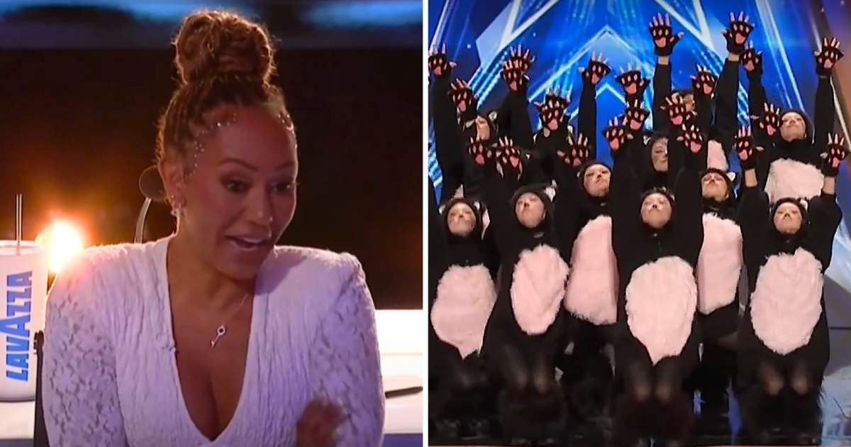 Screenshot of Mel B and Loco Pop Familia from 'AGT' 2025 audition episode (Cover Image Source: YouTube | America's Got Talent)