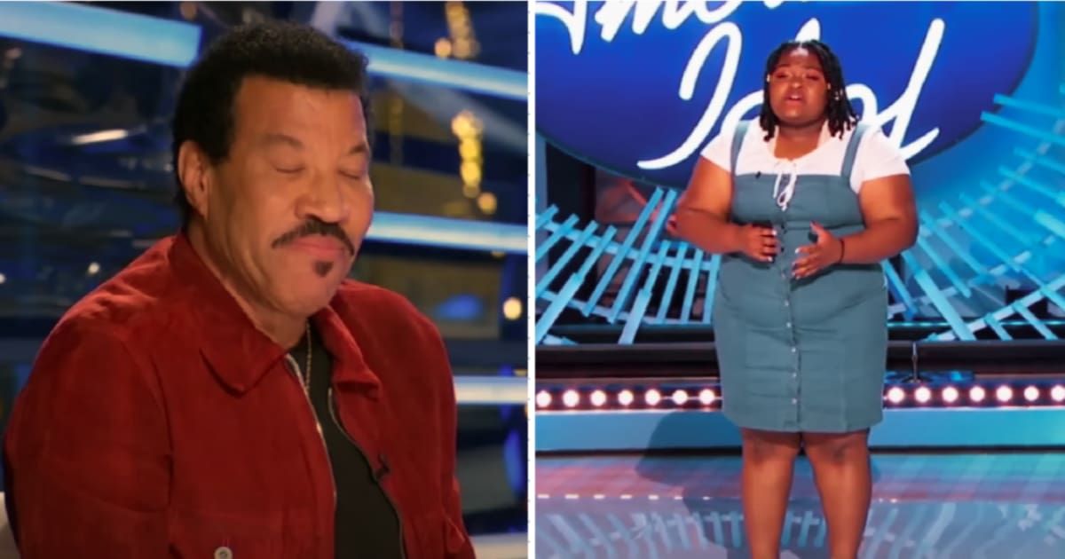 'American Idol' judge Lionel Richie (L) gets emotional during the contestant's (R) performance. (Cover Image Source: YouTube/Talent Recap)