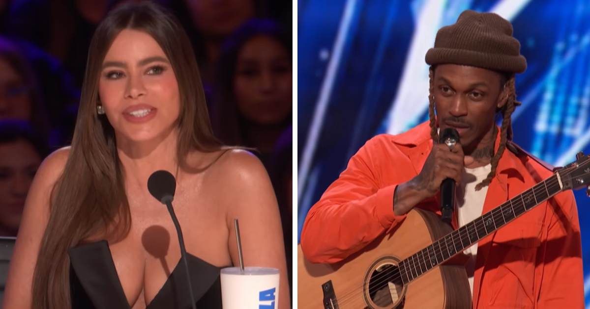 A screenshot of Sofia Vergara and Chuck Adams from an episode of 'AGT' Season 20. (Cover Image Source: YouTube | America's Got Talent)