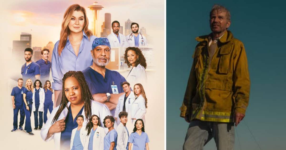 (L) 'Grey Anatomy' poster; (R) Billy Bob Thornton in a production still from 'Landman' (Cover Image Source: (L) Instagram | @greysabc; (R) Paramount+ | Photo by Emerson Miller)