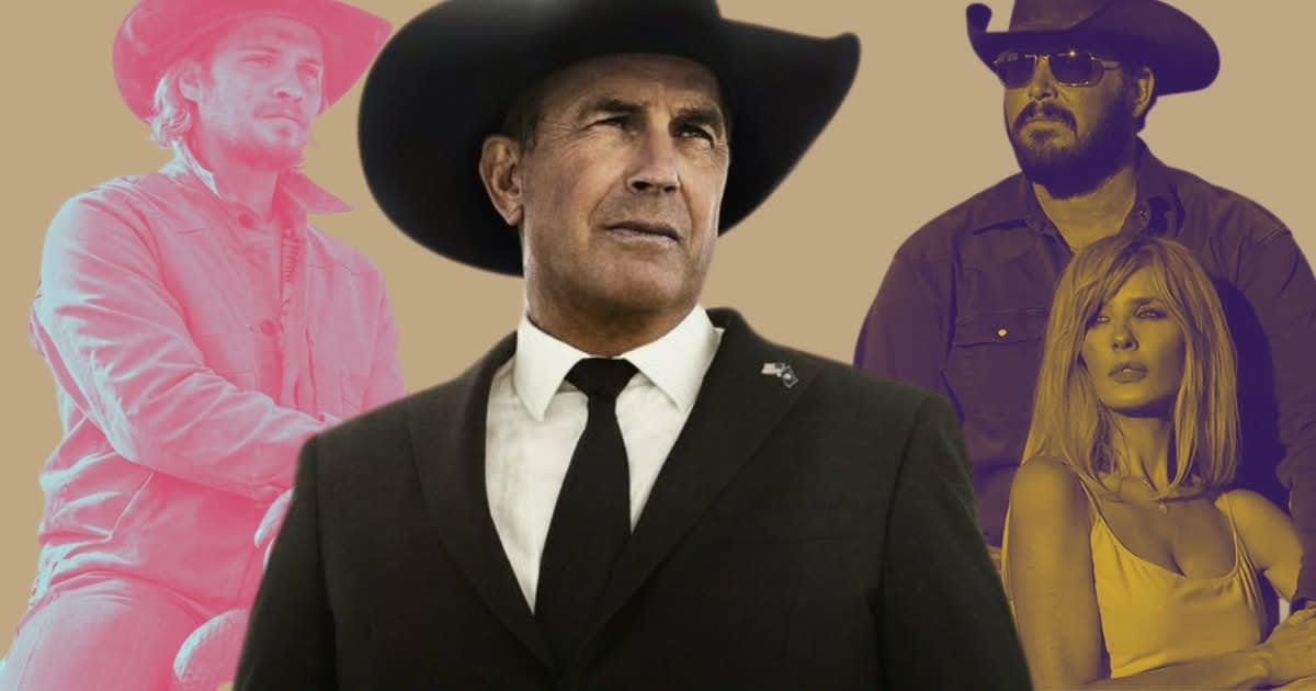 Cut outs of characters from 'Yellowstone' (Cover Image Source: Paramount Plus | Yellowstone)