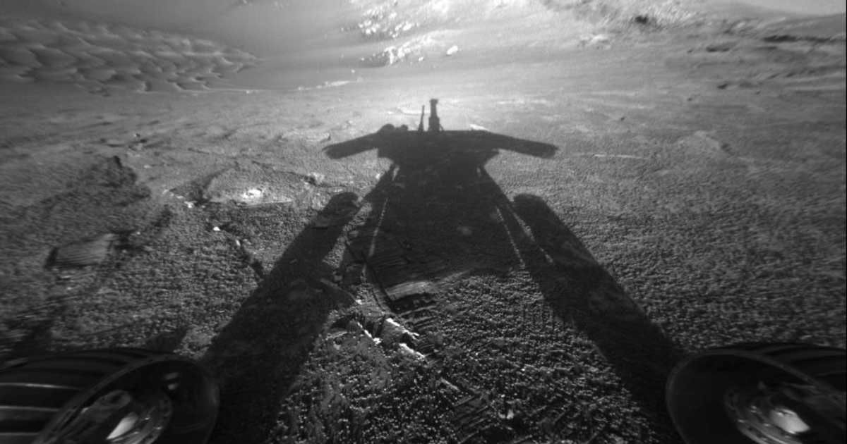 The self-portrait of NASA's Mars Exploration Rover Opportunity. The image was taken on sol 180 (July 26, 2004), a date that marked double the rover's primary 90-sol mission. (Representative Cover Image Source: NASA | JPL-Caltech.)
