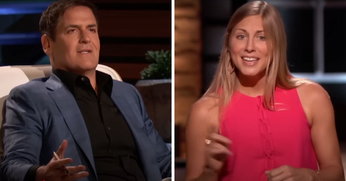 Screenshot of Mark Cuban and Makenzie Marzluff on 'Shark Tank' (Cover Image Source: YouTube | Shark Tank Global)