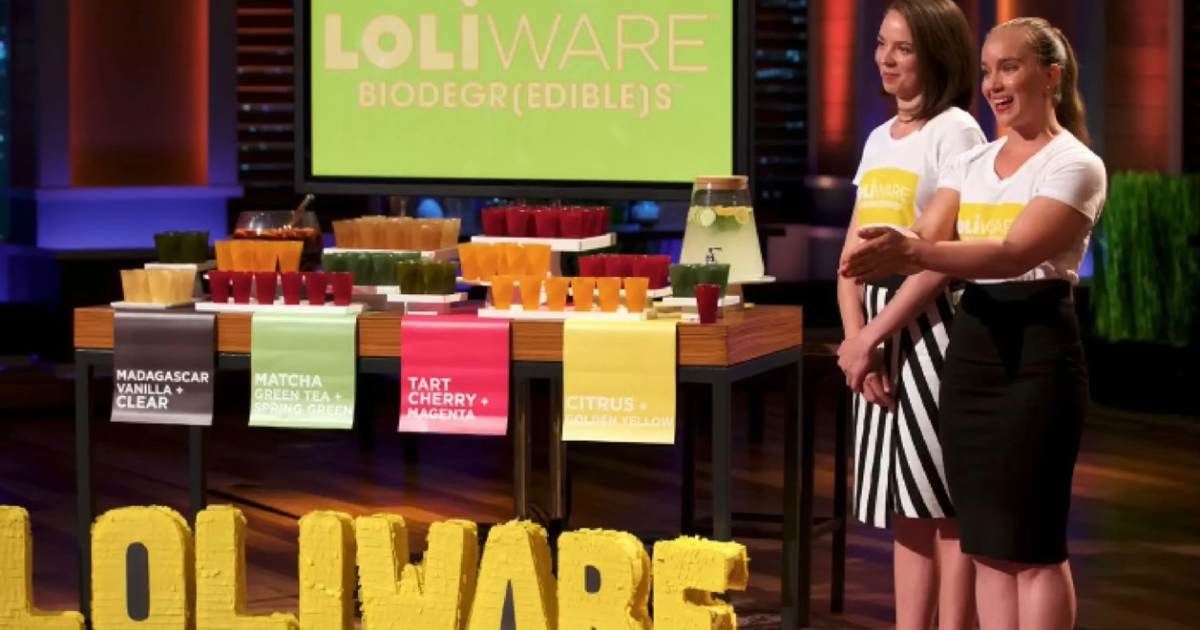 Screenshot of Loliware founders during an episode of 'Shark Tank' (Cover Image Source: YouTube | Shark Tank Podcast)