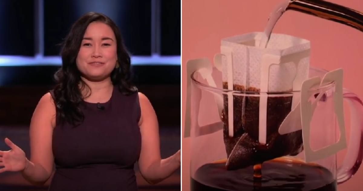 Entrepreneur Debbie Wei Mullin (L) brings her coffee brand (R) on 'Shark Tank' (Cover Image Source: YouTube | ABC)