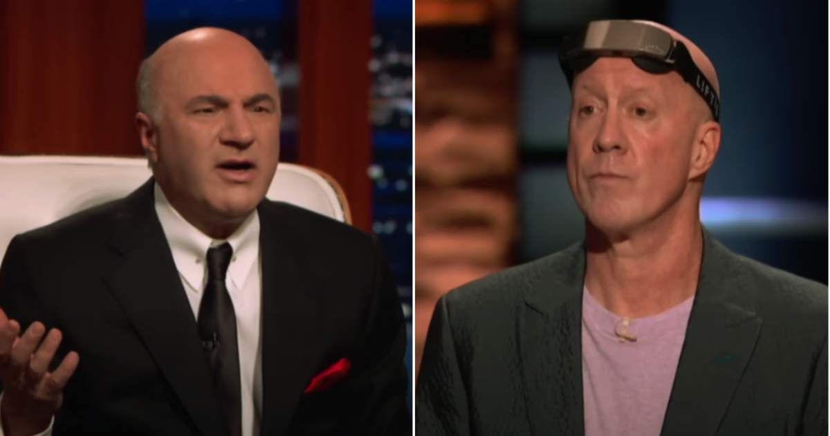 Kevin O'Leary (L) questions the 'Shark Tank' contestant's (R) product. (Cover Image Source: YouTube | Sony Pictures Television)