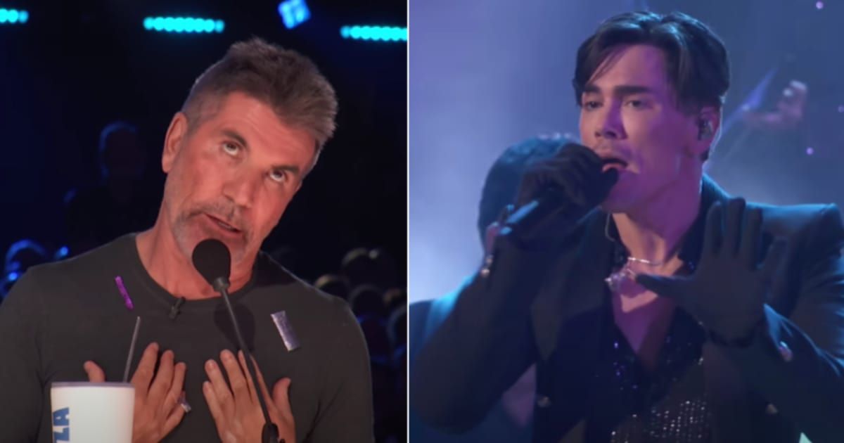 Simon Cowell (L) reacts to contestant Tom Sandoval's (R) performance on 'AGT' Cover Image Source: YouTube | America's Got Talent)