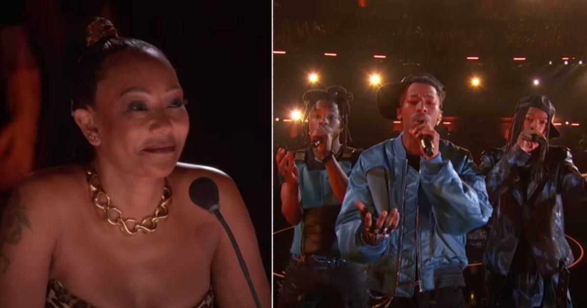 Mel B (L) reacts to CitiLimitz's performance (R) on 'AGT' (Cover Image Source: YouTube/America's Got Talent)