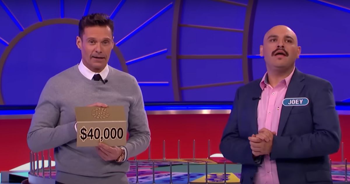 Screenshot of Ryan Seacrest and Joey Sweet on 'Wheel of Fortune' (Cover Image Source: YouTube | Wheel of Fortune)