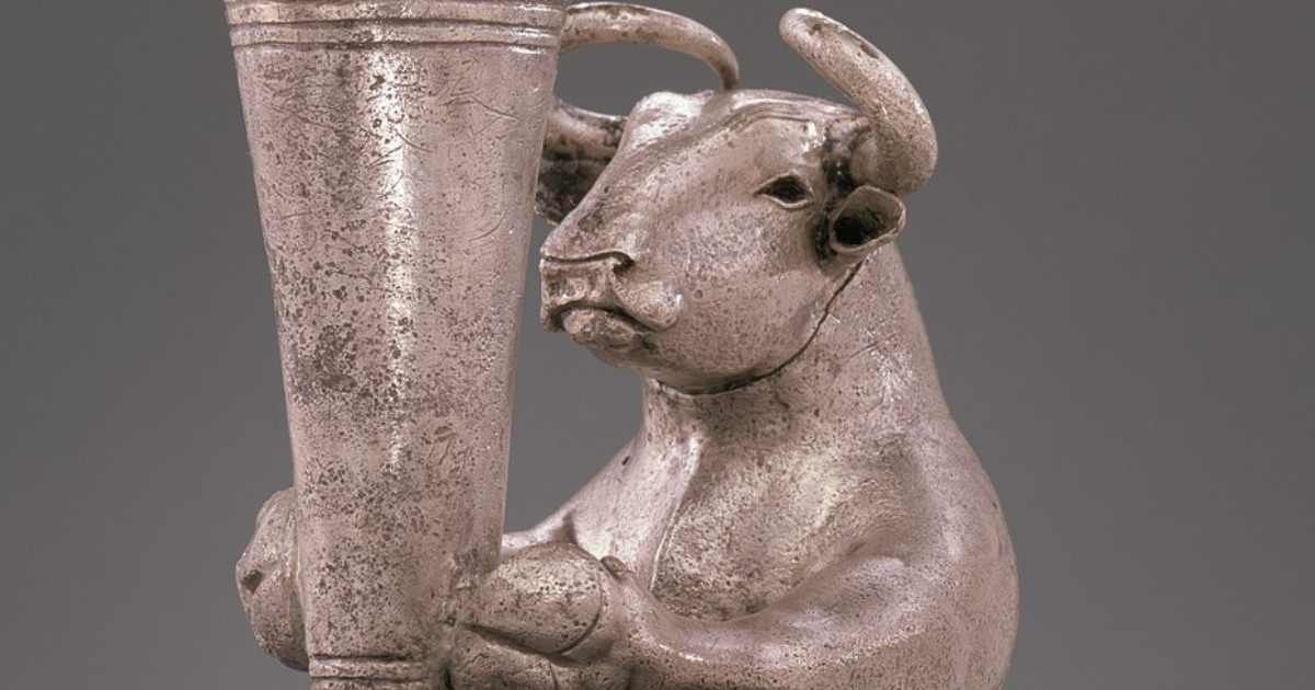 Kneeling bull holding a spouted vessel (MET, 66.173) (Cover Image Source: Wikimedia Commons | Photo by Metropolitan Museum of Art)