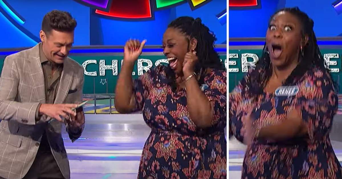 Screenshot of Ryan Seacrest and Renee Jones from 'Wheel of Fortune' (Cover Image Source: YouTube | Wheel of Fortune)