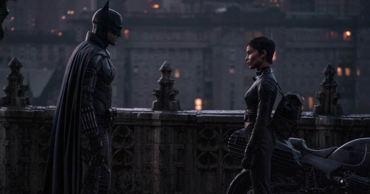 Robert Pattinson and Zoë Kravitz in a production still from 'The Batman' (Cover Image Source: Warner Bros | Photo by Greig Fraser)