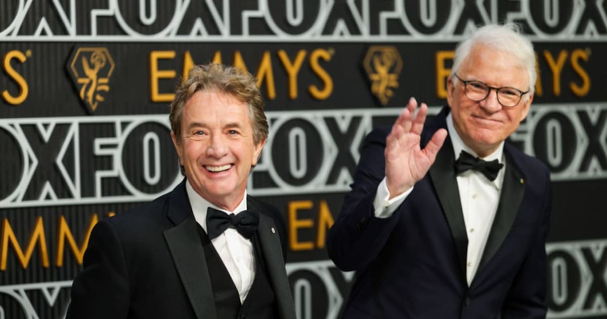 (L-R) Martin Short and Steve Martin attend the 75th Primetime Emmy Awards in Los Angeles, California (Cover Image Source: Getty Images | Photo by Neilson Barnard)