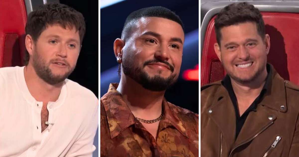 Screenshots of (L) Niall Horan, (C) Teo Ramdel and (R) Michael Bublé  from 'The Voice' (Cover Image Source: YouTube | @thevoice)