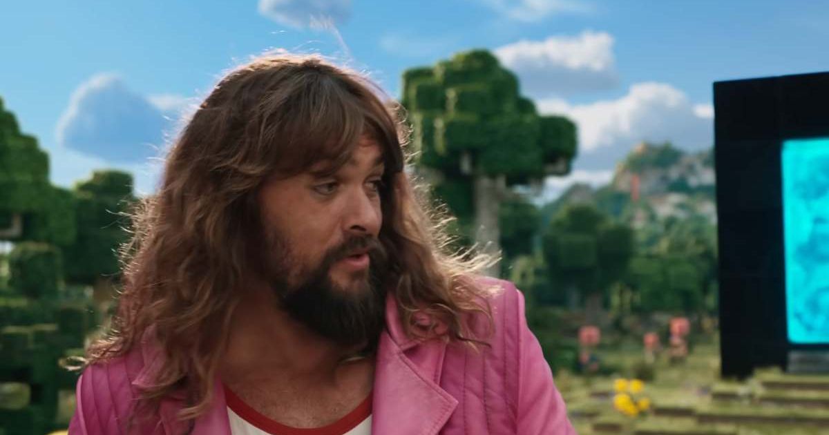 A screenshot of Jason Momoa from 'A Minecraft Movie' (Cover Image Source: YouTube | @WarnerBros)