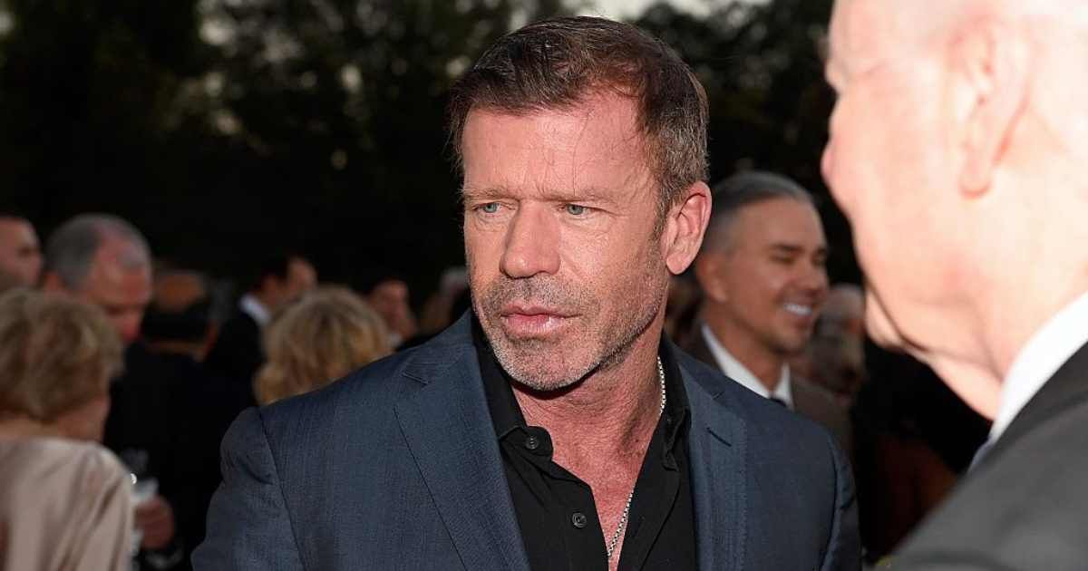 Taylor Sheridan attends amfAR Dallas Gala at Private Residence on October 04, 2025 in Dallas, Texas. (Photo by Ryan Emberley/Getty Images for amfAR)