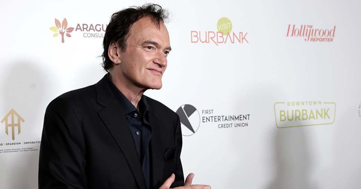 Quentin Tarantino arrives to receive The Vanguard Award at the Burbank International Film Festival Gala Honoring Quentin Tarantino at Marriott Convention Center on September 28, 2025 in Burbank, California. (Photo by Kevin Winter/Getty Images)