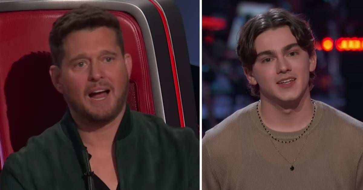 (L) Screenshot of Michael Bublé and (R) Jack Austin from 'The Voice' (Cover Image Source: The Voice | @thevoice)