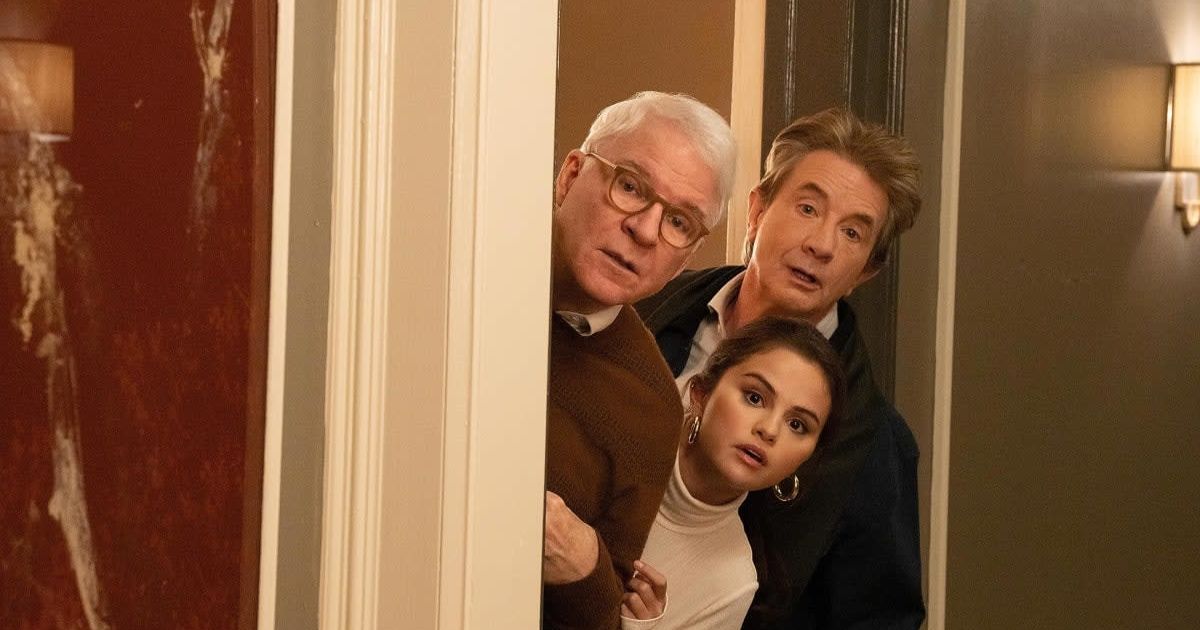 (L to R) A still from 'Only Murders in the Building' featuring Steve Martin, Selena Gomez, and Martin Short (Cover Image Source: Instagram | @hulu)