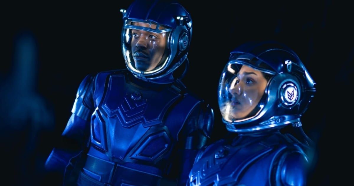 Varada Sethu and Ncuti Gatwa in a still from 'Doctor Who' (Cover image credit: Disney)