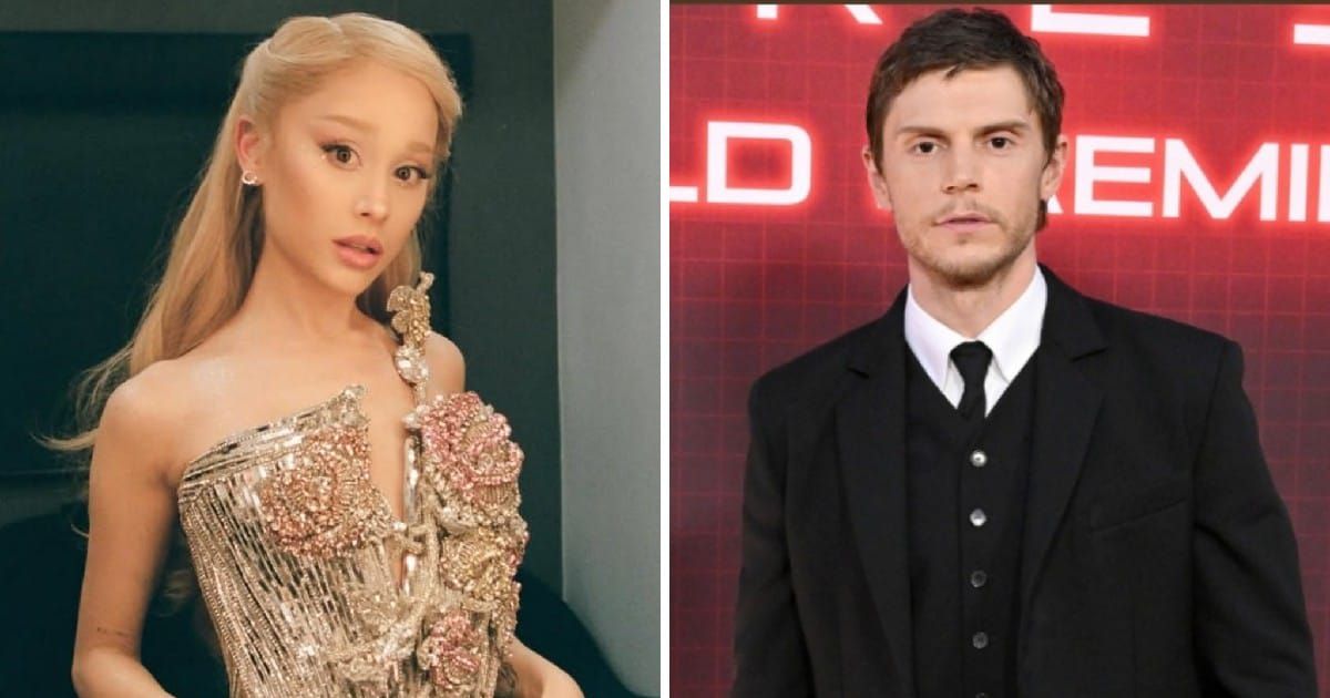 Ariana Grande poses for a photo;  Evan Peters attends Disney's 'Tron: Ares' premiere on October 06, 2025 in California.(Cover Image Source: (L) Instagram | @arianagrande; (R) Getty Images | Photo by Axelle Bauer-Griffin)