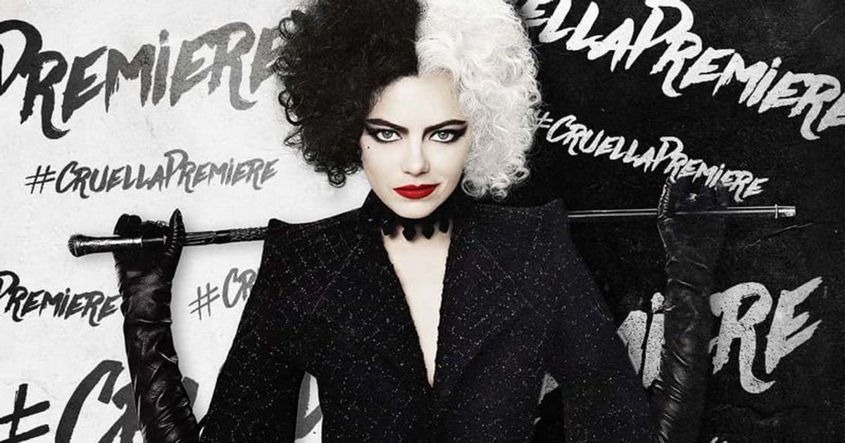 Emma Stone stars in and as 'Cruella' (Twitter@disneyplus)