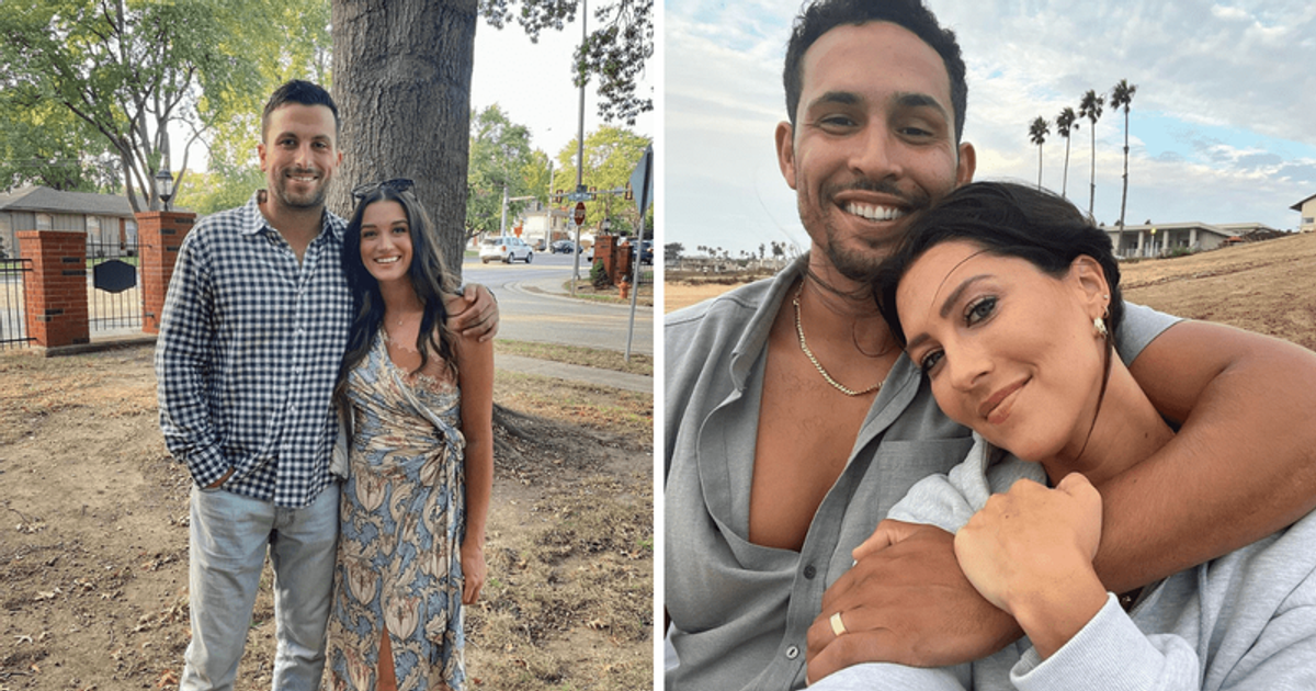 Jade Roper and Tanner Tolbert, Becca Kufrin and Thomas Jacobs from 'Bachelor in Paradise' (Instagram/jadelizroper/bkoof)