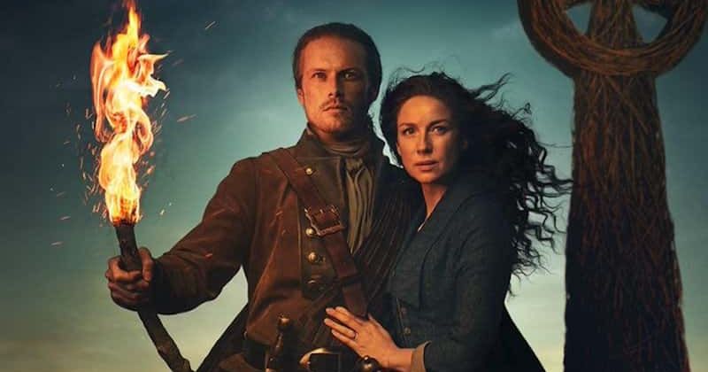 Jaime and Claire from 'The Outlander' (Starz)