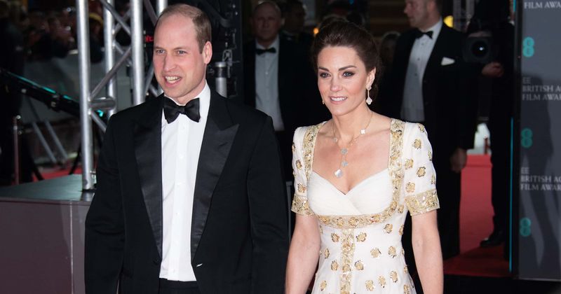 Prince William's smile shows 'some degrees of sadness' as Brad Pitt pokes fun at Megxit in BAFTA speech