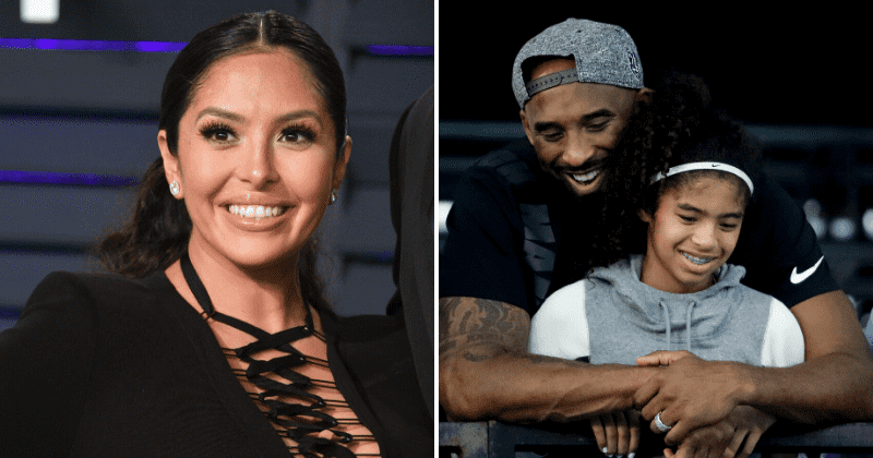 Vanessa Bryant (L) and victims Kobe and Gianna Bryant (Getty Images) 