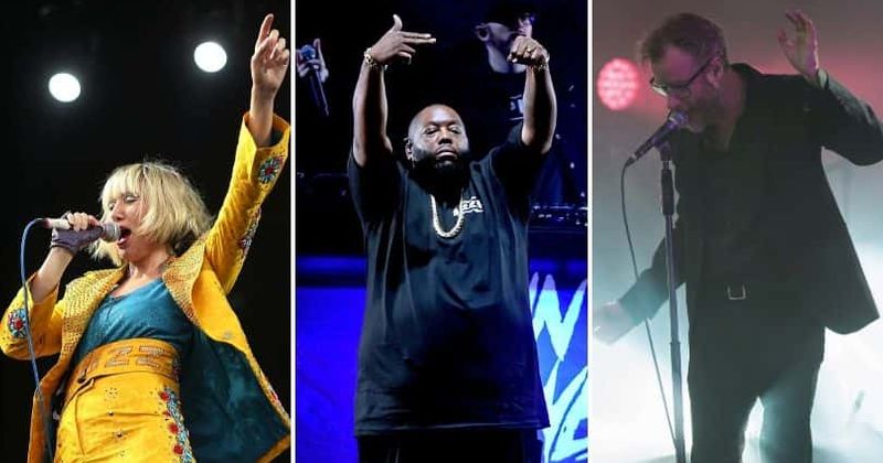 Yeah Yeah Yeahs, Run The Jewels and The National (Getty Images)