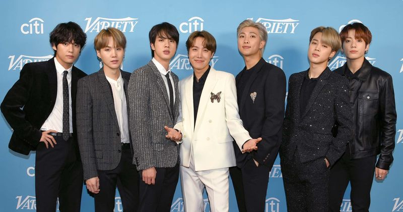 V, SUGA, Jin, J-Hope, RM, Jimin and Jungkook of BTS (Getty Images)
