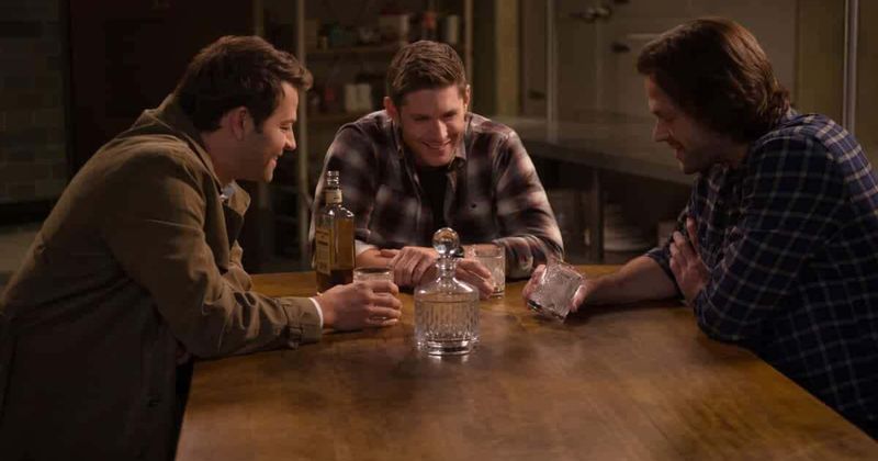 From left, Misha Collins, Jensen Ackles and Jared Padalecki (IMDb) 