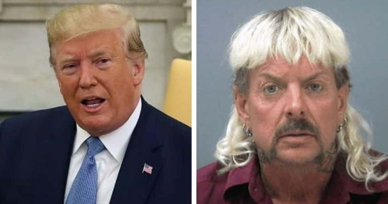 Donald Trump, Joe Exotic (Getty Images/Santa Rose County Jail)