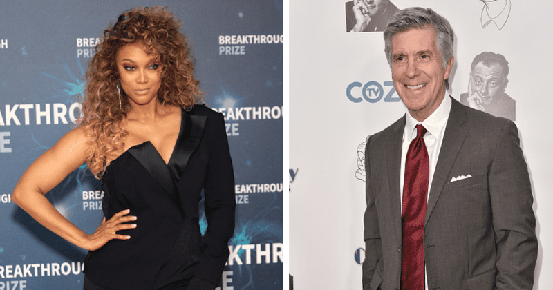 Tyra Banks and Tom Bergeron (Getty Images)