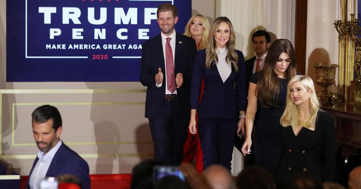 Ivanka Trump, Kimberly Guilfoyle, Lara Trump, Eric Trump, Tiffany Trump and Michael Boulos (Getty Images)