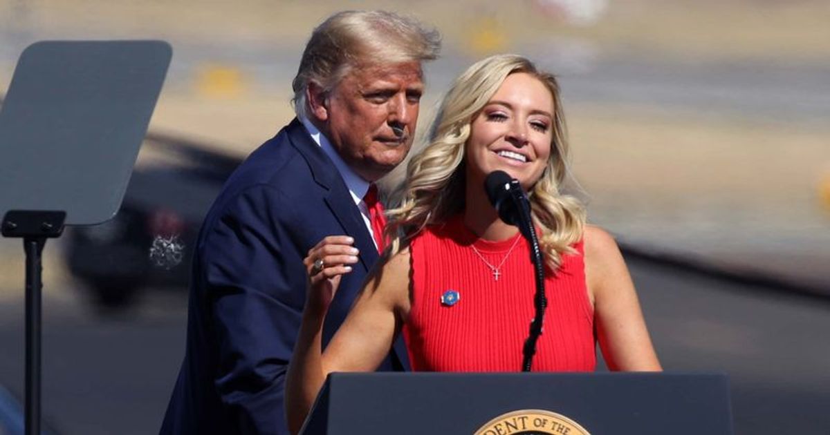 Donald Trump and Kayleigh McEnany (Getty Images)
