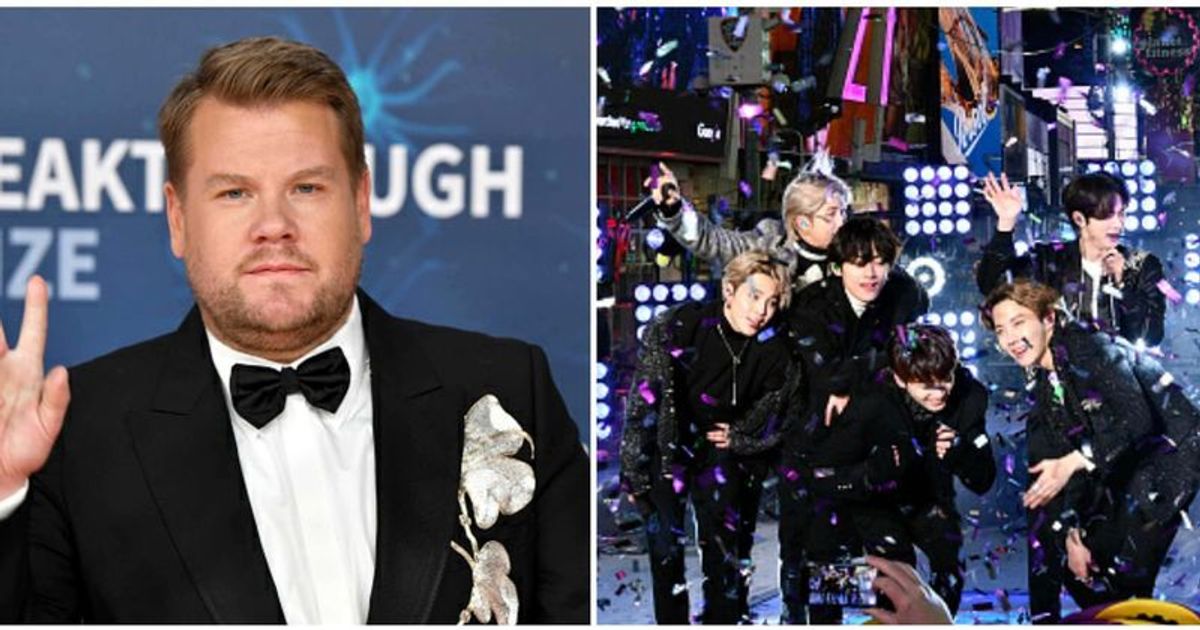 James Corden, BTS (Getty Images)